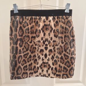 🐆 CHEETAH & SEQUINS Mini Skirt 🐾